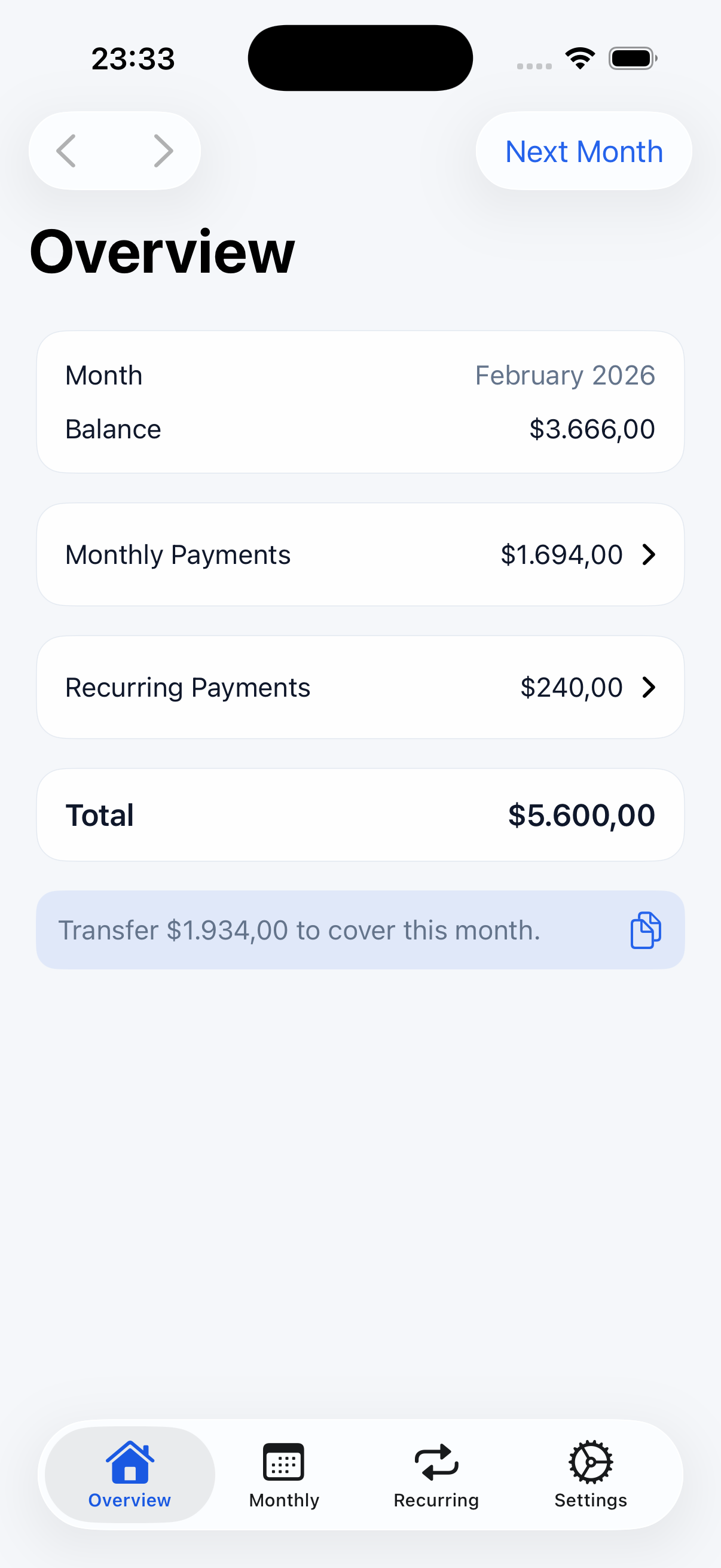 Paylo app screenshot